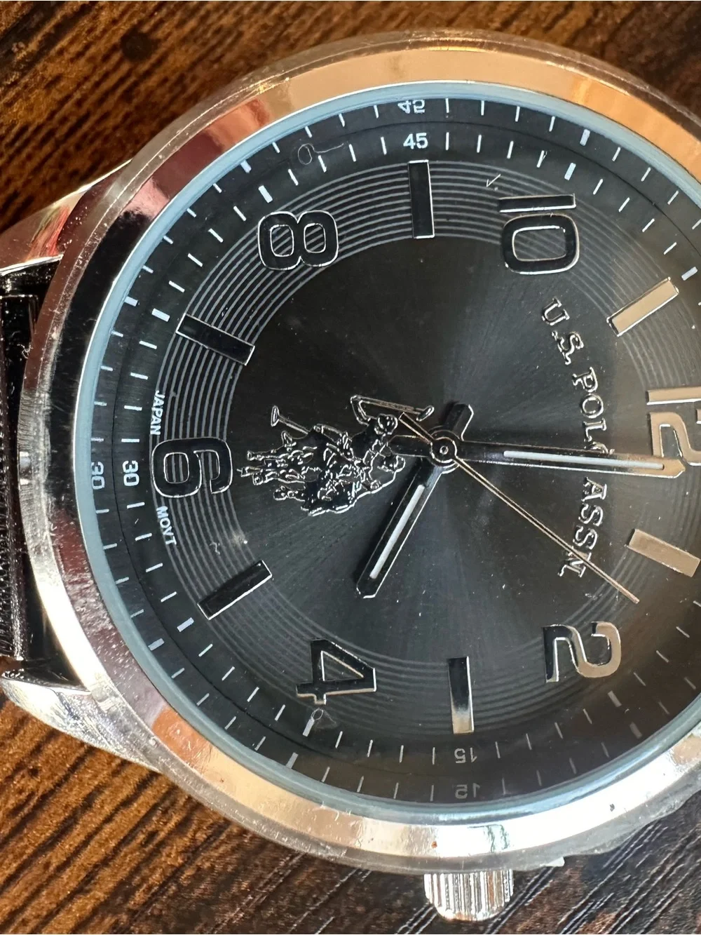 U S Polo Assn Men's Gray Dial Stainless Steel Mesh Watch